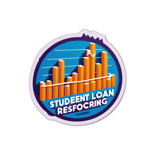 สติ๊กเกอร์โปรโมทการปรับโครงสร้างเงินกู้สำหรับนักเรียน