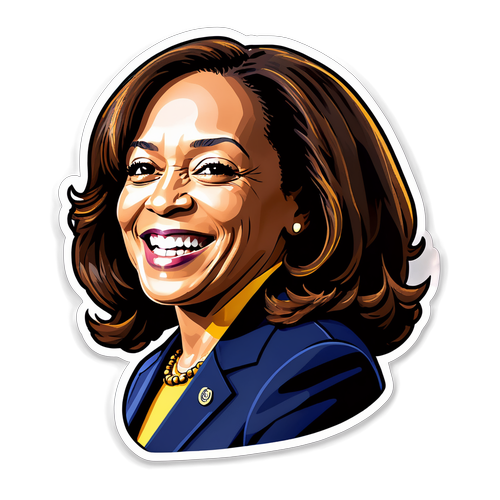 Empowerment in Farbe: Das Inspirierende Kamala Harris Kunstwerk, das Ihre Werte Feiern Wird!