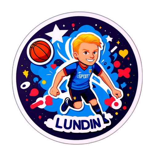 Sportälskare i färgglad design