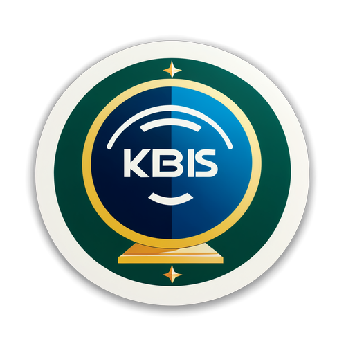 팬들이 열광할 KBS 로고 스티커! 방송의 권위와 매력을 담다!