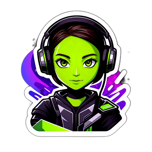 NVIDIA虛擬角色貼紙設計