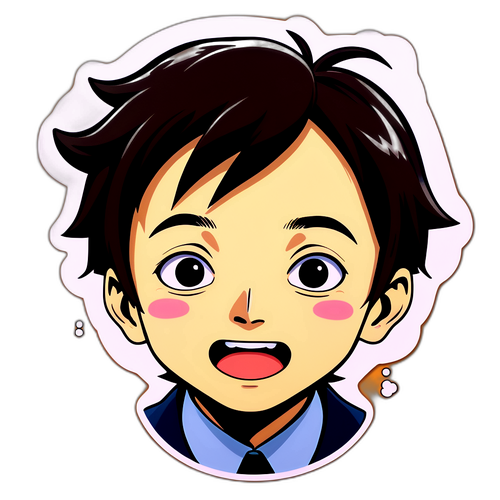 杉田かおるの顔をコミカルにアレンジしたデザイン