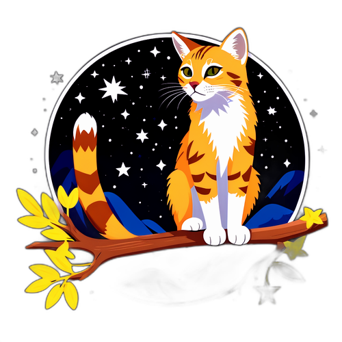 Minimalist kattelys med stjernehimmelen