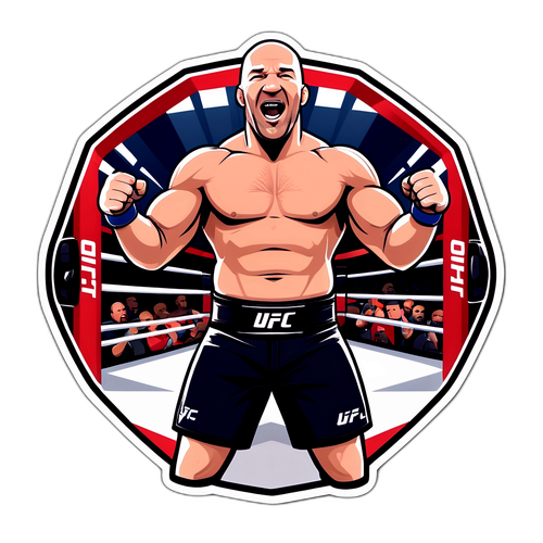 Dana White mestaruusvyö kädessä