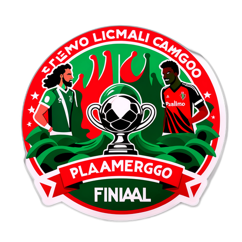 Ilustración de la final épica entre Palmeiras y Flamengo
