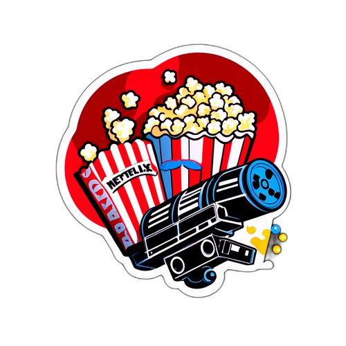 Sticker na Pinagsasama ang Netflix at Warner Bros Discovery