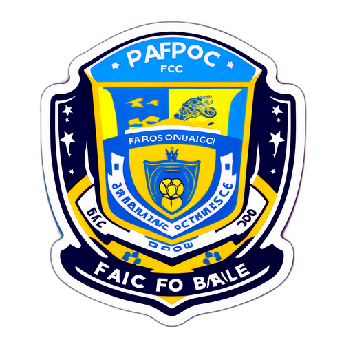 A sticker that captures the excitement of a Pafos FC home game