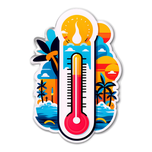 हैदराबाद के तापमान का अनोखा थर्मामीटर स्टिकर