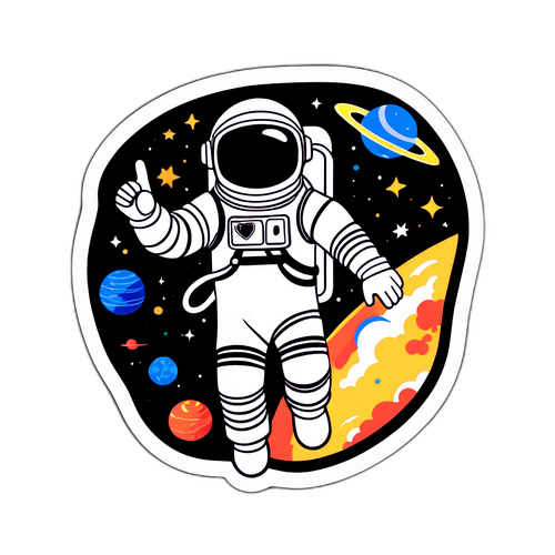 Cosmonaut cu T-shirt Ajax