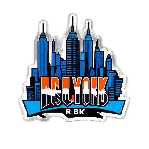 Sticker cu peisaj urban din New York