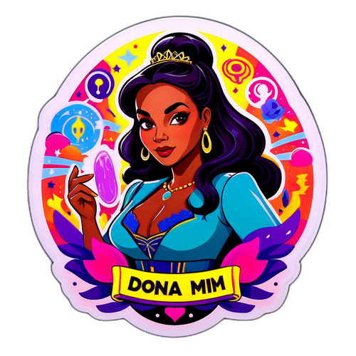 Arte Colorida de Dona de Mim