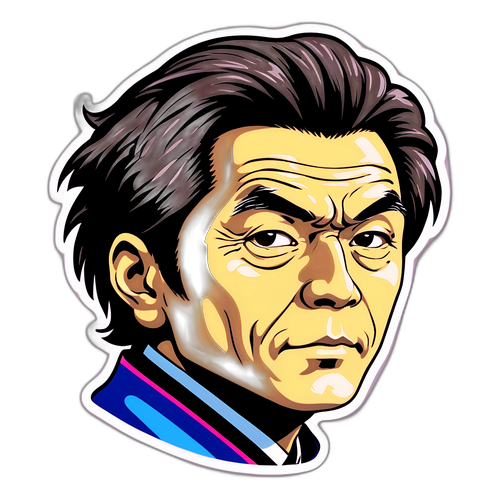 アートステッカー：抽象的なポートレート・コガシゲアキ