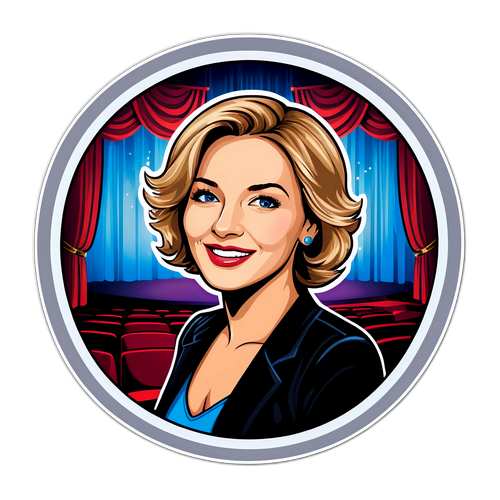 Sticker von Corinna Harfouch im Theater