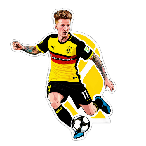 Strålende fotballklistermerke av Marco Reus