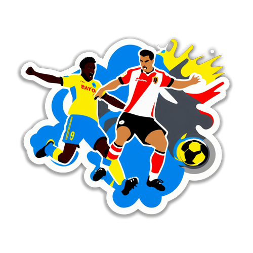 Sticker Dinamik Pertandingan Las Palmas vs Rayo Vallecano