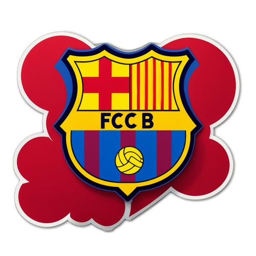 Autocollant logo FC Barcelone