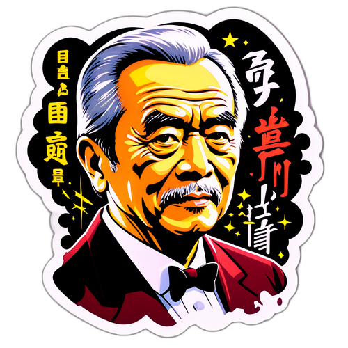 阿部定郎の独特な演技スタイルをテーマにしたデザイン