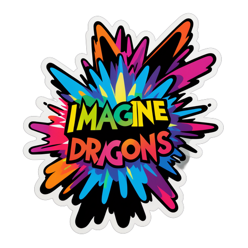 Räjähtävä Energiapakkaus: Imagine Dragonsin Logo Täynnä Värikkyyttä!