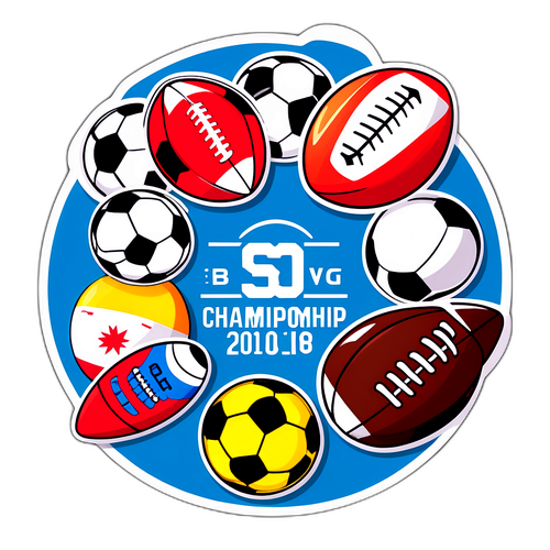 Adesivo do Campeonato de Futebol