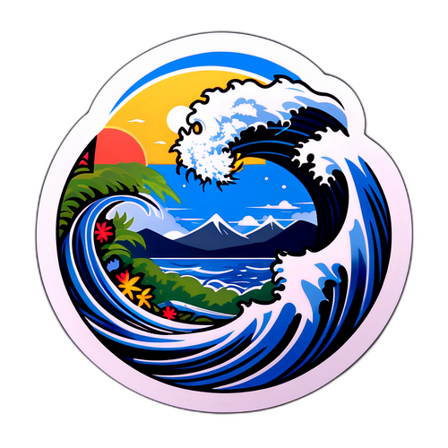 Intricate Philippine Islands Design with Typhoon