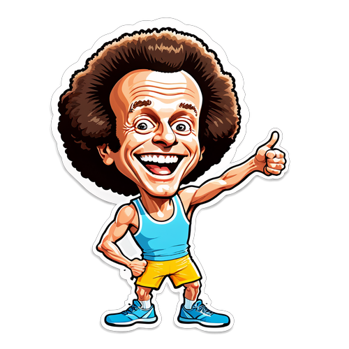 Oppdag Det Sprudlende Klistremerket Av Richard Simmons – Trening Har Aldri Sett Slik Ut!