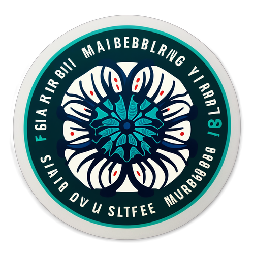 Návrh na sticker s motivem viru Marburg