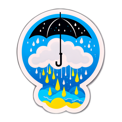 Flash Flood Warning Sticker for Los Angeles