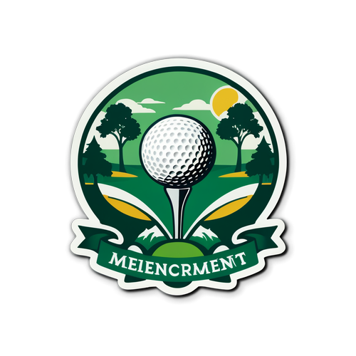 A golfrelaterad klistermärke för Memorial Tournament 2025