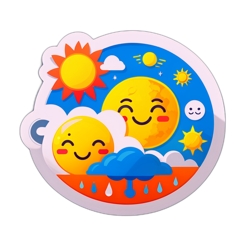 दिल्ली के मौसम का स्टिकर