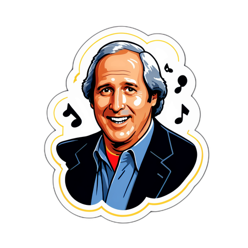 Chevy Chase Komedie Sticker