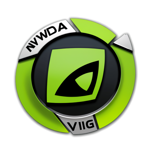 สติ๊กเกอร์เกี่ยวกับ Nvidia และเทคโนโลยีกราฟิกการ์ด