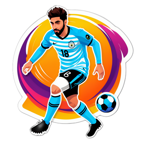 Kenan Yildiz i aksjon med fotball