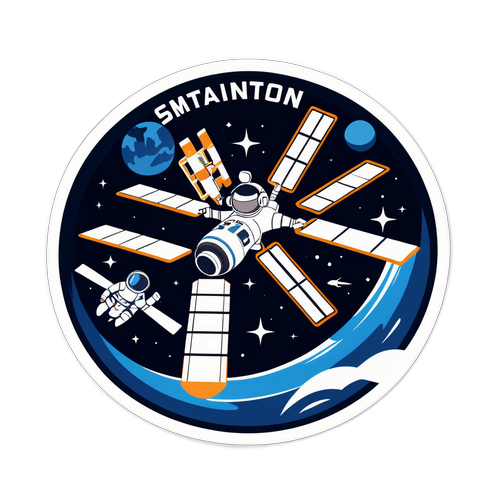 国际空间站主题贴纸