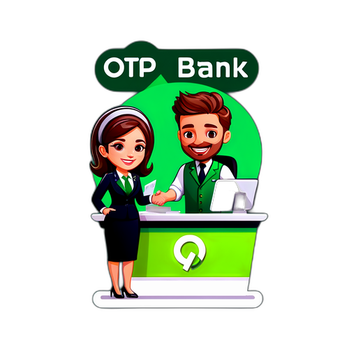 OTP Bank modern fiók barátságos munkatársakkal