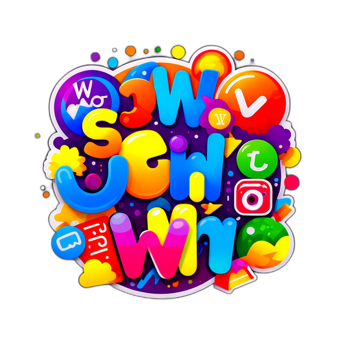 Adesivo Giocoso con WWW