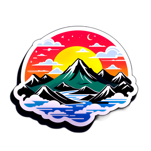 八仙山風景貼紙