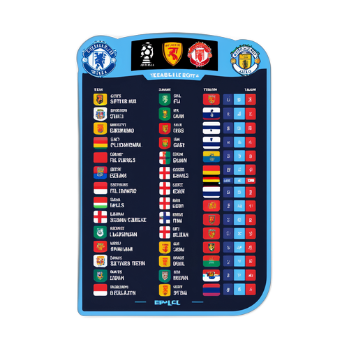 Jedwali la EPL la sasa