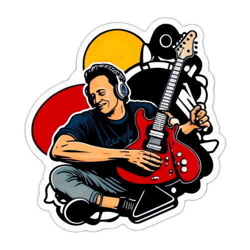 Autocollant de rock pour Noa Lang