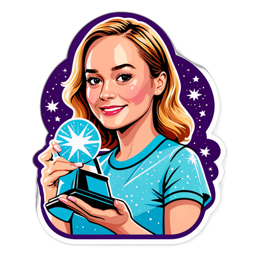 Adesivo da Brie Larson com Prêmio