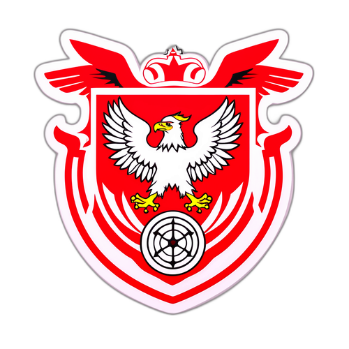 Minimalist Benfica Crest Klistermærke