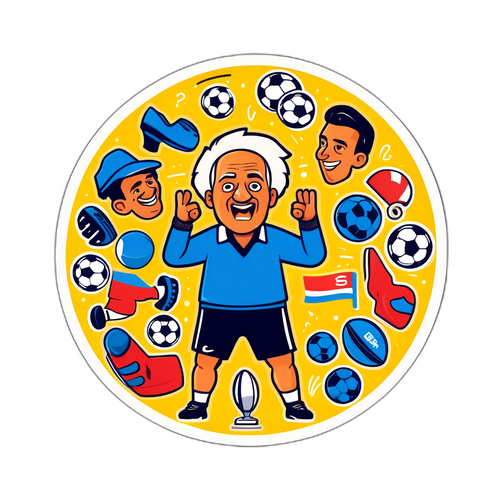 Stiker Taktik Bola Sepak yang Lucu