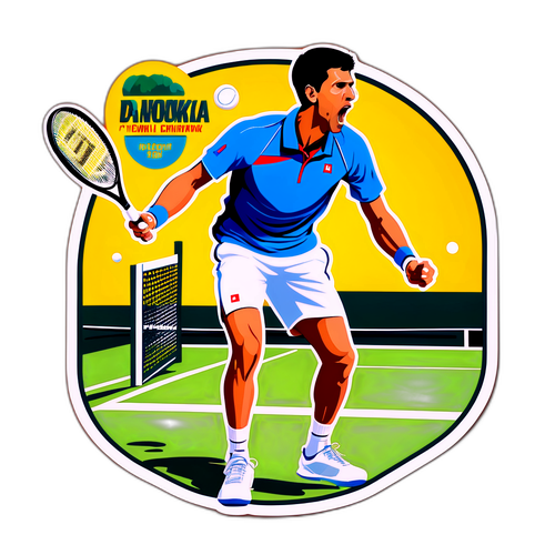 Energi Givende Tennis Sticker
