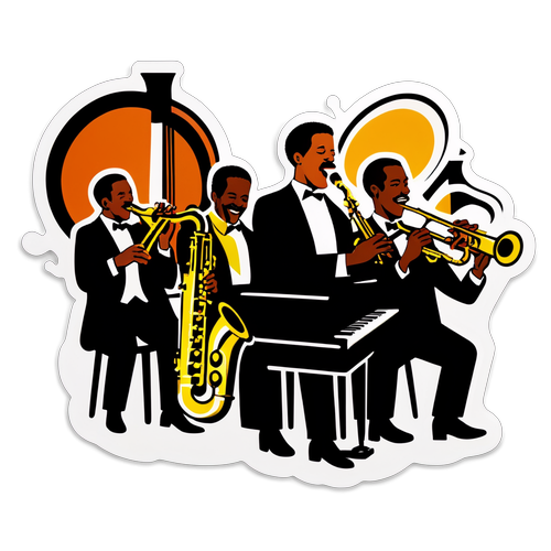 Retro Jazzband Sticker