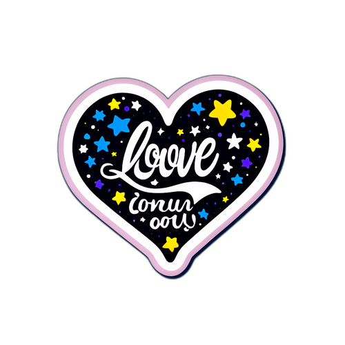 Sticker met een citaat uit 'Love Actually'