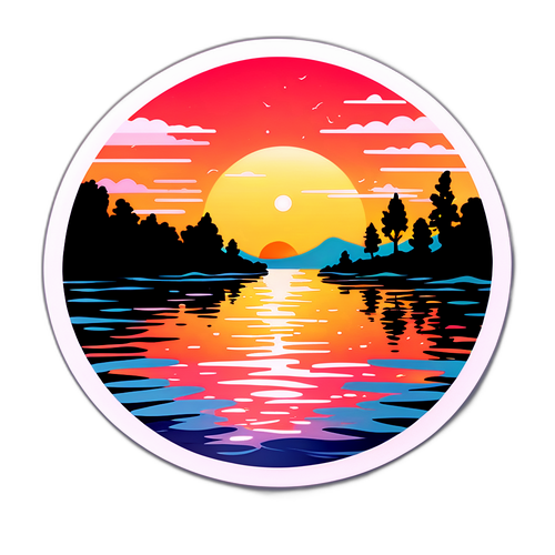 Naplemente a víz felett Százhalombattán