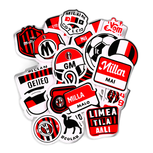 สติ๊กเกอร์เชียร์ทีมมิลานในการแข่งขันสำคัญ