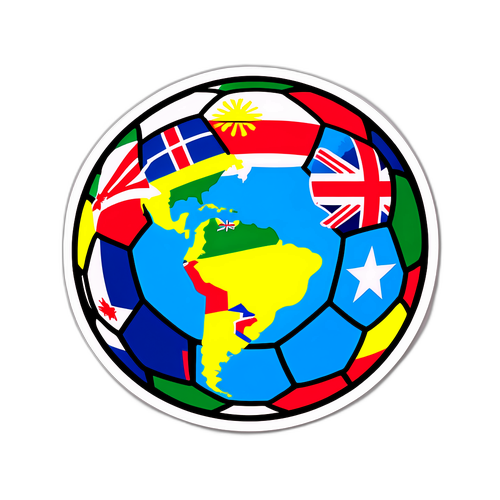 Globe dengan Overlay Bola Sepak
