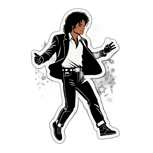 Illustration de la danse Moonwalk de Michael Jackson