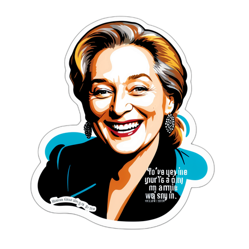 Uśmiech Meryl Streep z cytatem