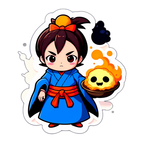 バケモノの視点を表現したキャラクターイラスト